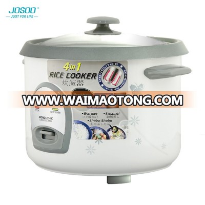 Chinese supplier drum shape double pot 2.8l multi function cylinder electric rice cooker with steamer